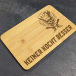 Schneidbrett Bambus 22x14 cm