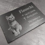 Grabplatte Schiefer für Haustiere