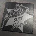 Schieferplatte / Servierplatte Quadrat 20x20 cm