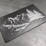 Schieferplatte / Servierplatte Rechteck 26x16 cm