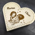 Geschenkbox Herz aus Holz