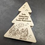 Geschenkbox Weihnachtsbaum aus Holz