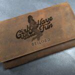 Damen Geldbörse aus echtem Rindsleder, mit RFID-Schutz