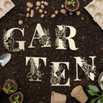 Florale Holz-Buchstaben (6 Varianten)