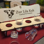 Große Schnapsbank - Halter für 4 Schnapsgläser