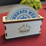 Bierdeckelhalter für runde & quadratische Bierdeckel