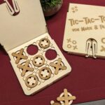 Tic-Tac-Toe / Drei Gewinnt Spiel aus Holz