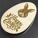 Geschenkbox Osterei aus Holz