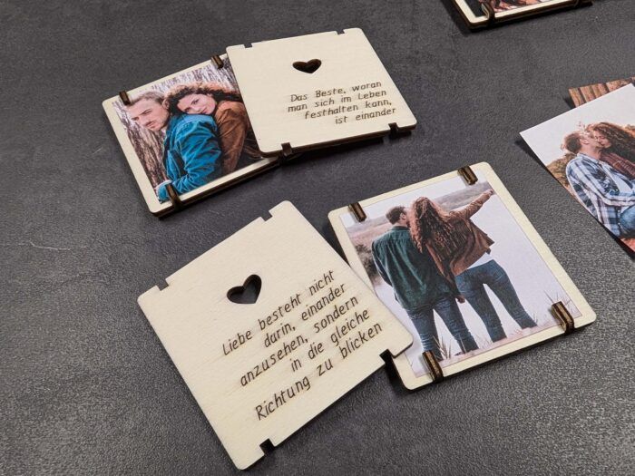 Love-Box aus Holz mit 12 Erinnerungen für Verliebte und Paare – Bild 5
