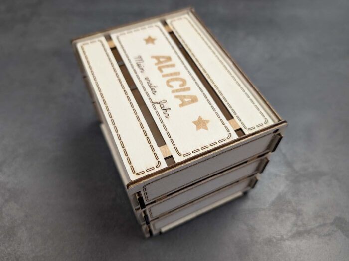 Mein erstes Jahr - Holz-Box für 12 Baby-Erinnerungen – Bild 5