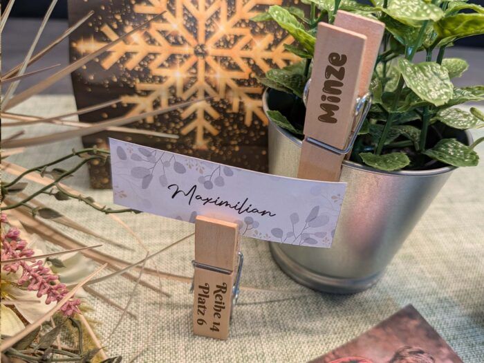 XXL-Wäscheklammer aus Holz – Bild 3