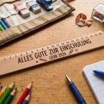Hochwertiges 20 cm Lineal aus Buchenholz